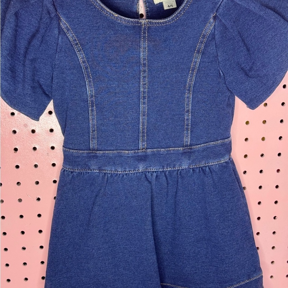 Habitual Denim Dress. Size 4/5t. Excellent Condition. Purchased at Nordstrom - Picture 5 of 7